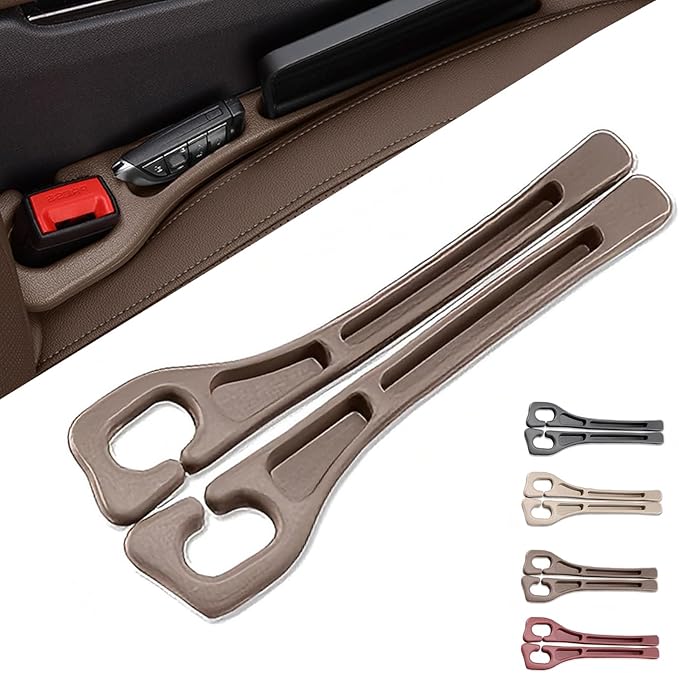 car seat gap filler, No Drop Seat Guard, Seat Gap Fillers for All Cars, Prevents Items from Falling, Easy to iInstall (Black)