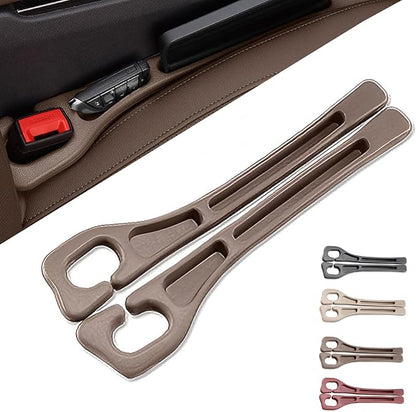 car seat gap filler, No Drop Seat Guard, Seat Gap Fillers for All Cars, Prevents Items from Falling, Easy to iInstall (Black)