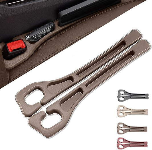 car seat gap filler, No Drop Seat Guard, Seat Gap Fillers for All Cars, Prevents Items from Falling, Easy to iInstall (Black)