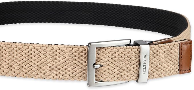 Tommy Hilfiger Men's Reversible Leather Belt, 2‑in‑1 Design for Dress Or Casual Wear