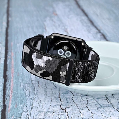 WOCCI 18mm Adjustable Nylon Watch Band, Quick Release Sport Loop Strap (City Camo)