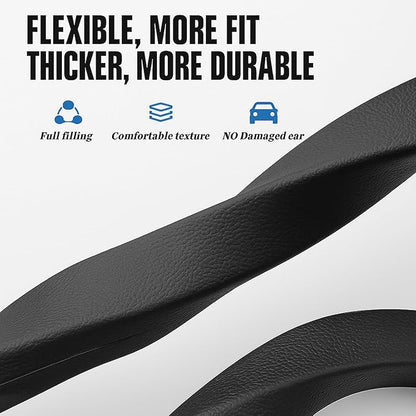 2PCS Car Seat Gap Filler Organizer – No Drop Seat Guard for Cars & SUVs | Universal Fit, Durable & Easy Install | Prevents Phone, Keys, Wallet from Falling Between Seats (Black)