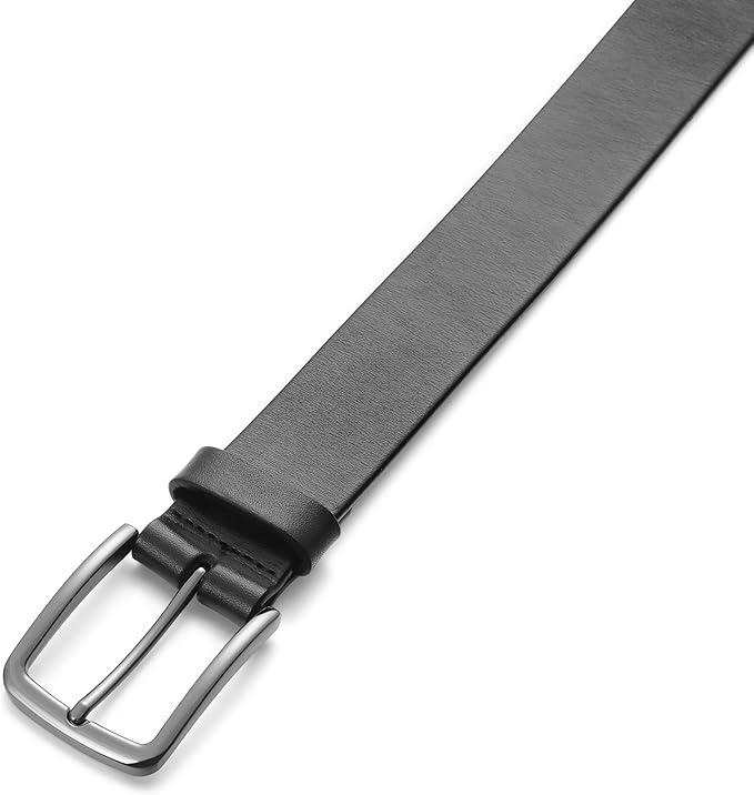 MILORDE Men's Genuine Leather Dress Belt, Handmade, 100% Cow Leather, Fashion & Classic Designs for Work Business and Casual