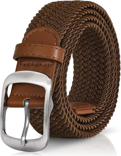 XZQTIVE Braided Belt Stretch Belt for Men and Women Multicolored Woven Golf Belt Elastic Jean Belts
