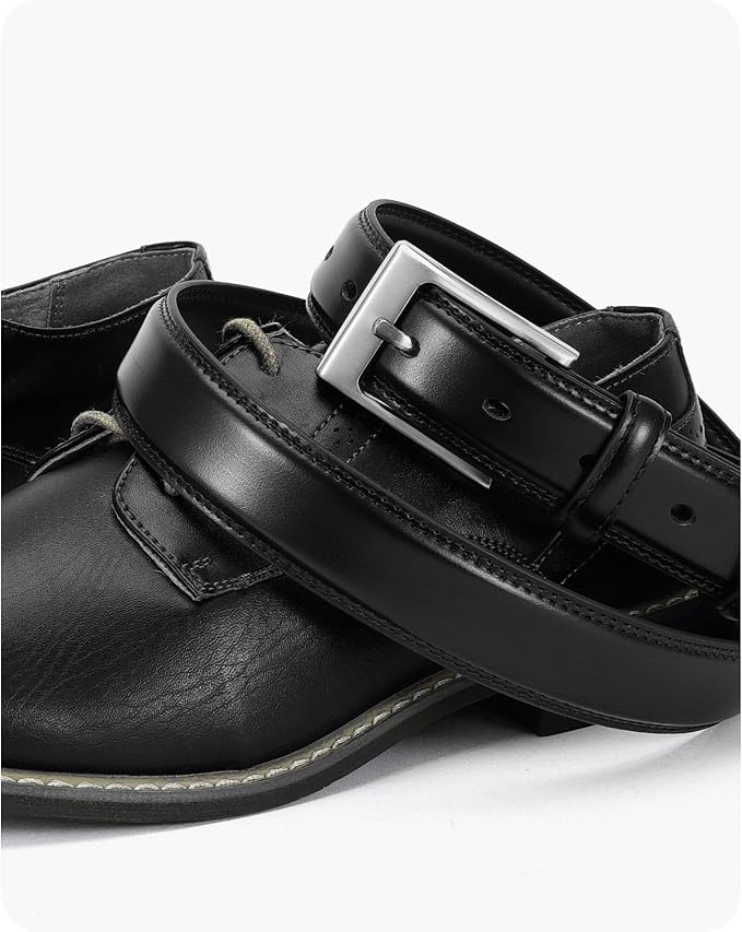 CHAOREN Mens Belts Leather Gift for Men - Ideal Match for Mens Dress Shoes