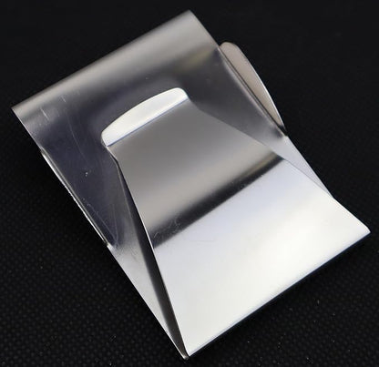Stainless Steel Slim Clip Double Sided Wallet Money Clip,Credit Card Name Card Holder