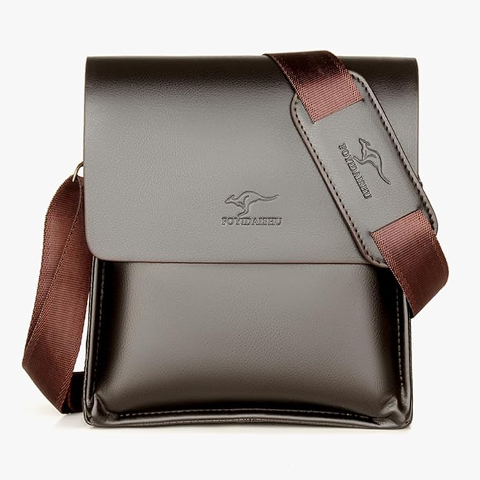 Mens Crossbody Bag, Leather Messenger Shoulder Bag for Women Men Purse Travel Work Business | Leather, Messenger, Purse, Travel, Work, Business