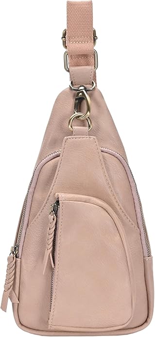 MMS Brands Antik Kraft Tasha Crossbody Sling | Vegan Leather Crossbody Bag for Women with 16-20" Strap | Sling Bags for Women