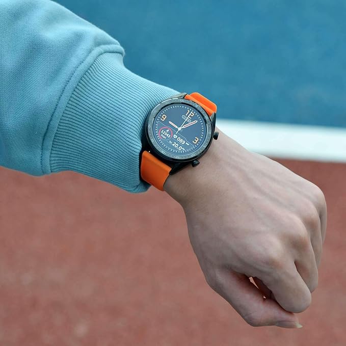 BISONSTRAP Watch Strap 18mm 19mm 20mm 21mm 22mm, Quick Release Silicone Watch Bands for Men Women
