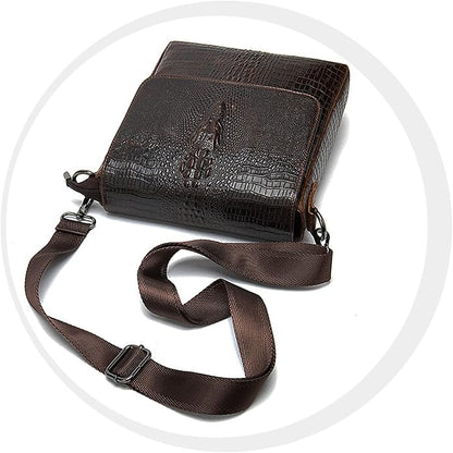Mens Crossbody Bag, Leather Messenger Shoulder Bag for Women Men Purse Travel Work Business | Leather, Messenger, Purse, Travel, Work, Business