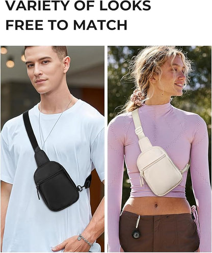 CHOLISS Small Sling Bag for Women and Men, Crossbody Bags Trendy Fanny Packs Chest Bag with Extended Strap