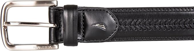 Nautica Men's Dress Leather Belt for Suits and Pants | Classic | Business | Fashion | Adjustable | Metal Buckle
