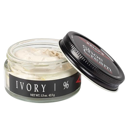 Kelly's Ivory Shoe Polish 1.5 oz - Professional Leather Shoe Cream
