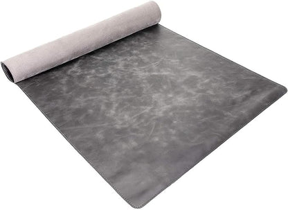 Venito Premium Leather Desk Pad Mat (31.5 X 14.6 inch) - Medium Desk Mat for Keyboard and Mouse Home Office Accessories (Faded Gray)*