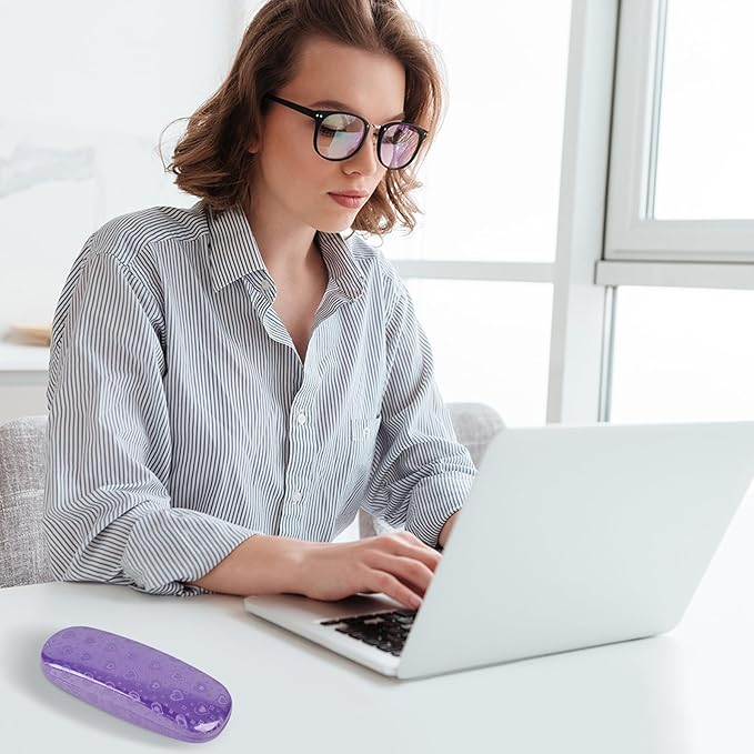 Joyberg Glasses Case, 2 Pack Eyeglass Case with Cleaning Cloth, Glasses Case Hard Shell Fits Most Glasses