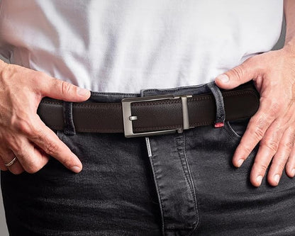 BELTROAD Ratchet Belt Strap for Men Leather Belts Without Buckle Replacement Leather Belt Strap Only 35mm for 40mm Buckle