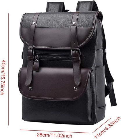 Laptop Backpack Stylish Waterproof Laptop Bag for Business Work Weekender Travel, black