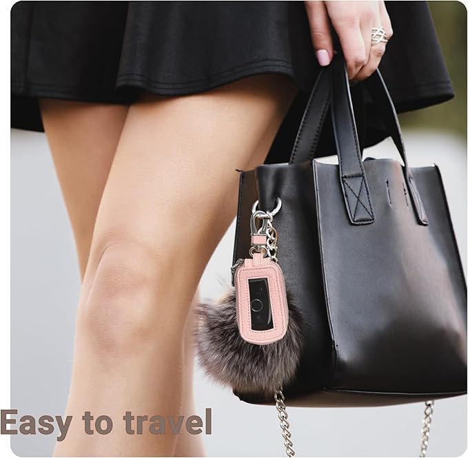 Yuoyar Premium Leather Key Fob Case - Universal Car Key Holder