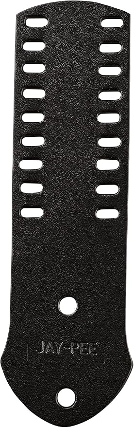 Jay-Pee Police Citation Bar and Badge Holder Nine Bars Genuine Leather Black