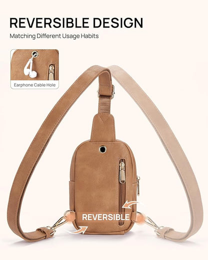 Telena Crossbody Bags for Women Leather Cross Body Sling Bag for Woman Travel