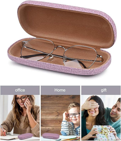 RayLove 3-Pack Hard Shell Eyeglasses Case Large Reading Glasses Hard Case