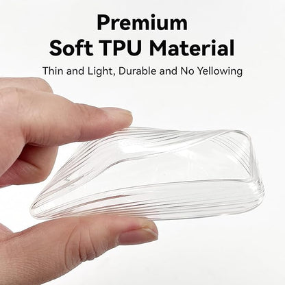 Clear TPU Key Fob Cover, Compatible with GMC Yukon Denali Sierra 2021-2026, Fit for Chevy Silverado Suburban Tahoe Buick etc, Transparent Soft Key Case (Clear, 2 Pcs)