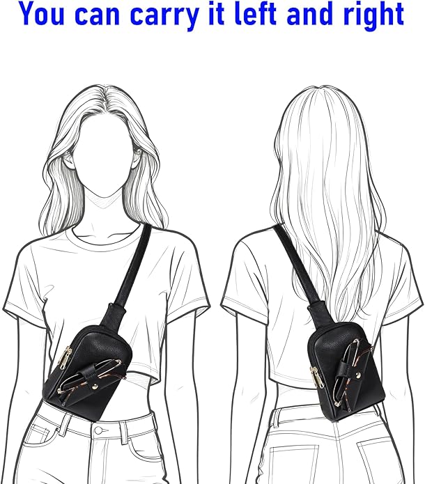 INICAT Small Sling Bag for Women Everyday & Travel Crossbody Bags Lightweight Cross Body Purses Vegan Leather