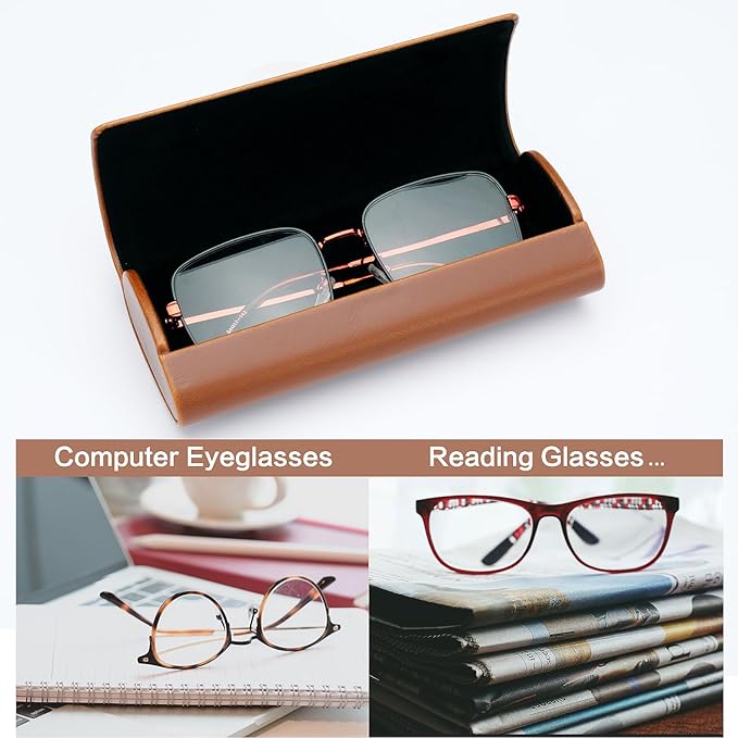 Vemiss Hard Shell Eyeglass Cases, Lightweight Portable Glasses Case for Women Men