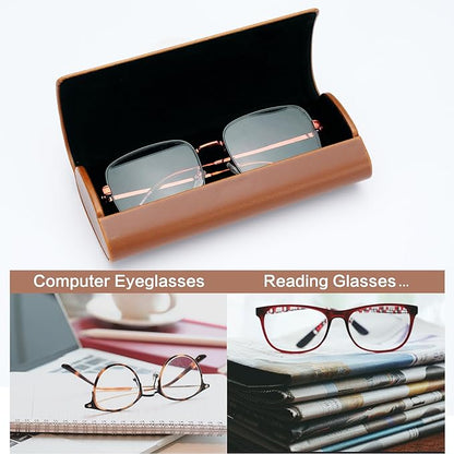 Vemiss Hard Shell Eyeglass Cases, Lightweight Portable Glasses Case for Women Men