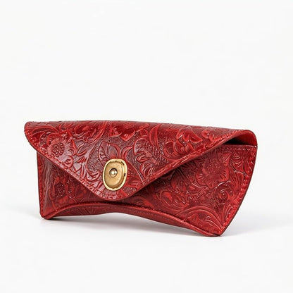 Real Leather Eyeglasses Case for Men and Women - Reading Glasses Pouch