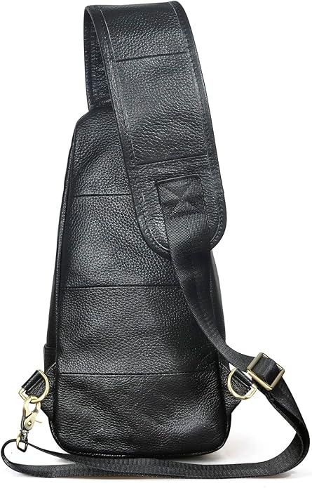 Le'aokuu Men Fashion Casual Tea Designer Travel Hiking Crossbody Chest Sling Bag Rig One Shoulder Strap Bag Men Leather 8015 | Fashion, Casual, Tea, Designer, Travel, Hiking