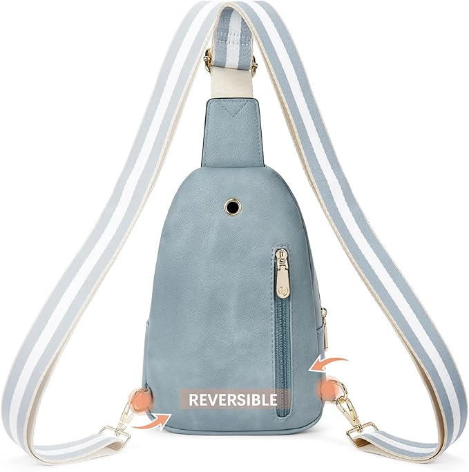 BOSTANTEN Small Sling Bag for Women Leather Crossbody Bags Fanny Pack Chest Bag for Travel