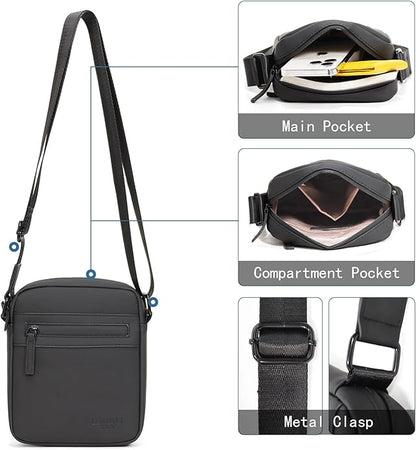 Small/Medium Crossbody bag for men shoulder bag mens purse satchel leather messenger bag gift man