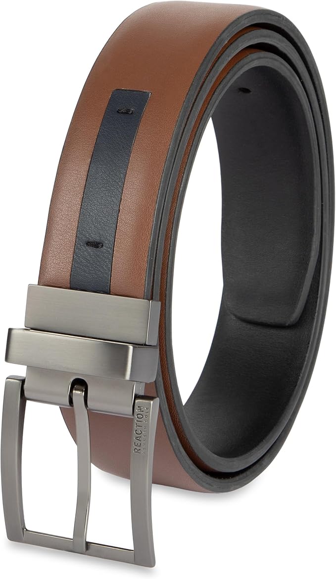 Kenneth Cole REACTION Men's 2-in-1 Reversible Dress Belt