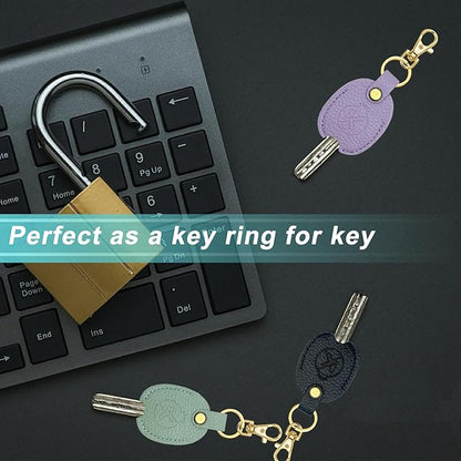 Leather Key Sleeve for Broken Key, Car Key Cover, Key Loop Replacment, Key Fod Protector Keychain for Women/Men