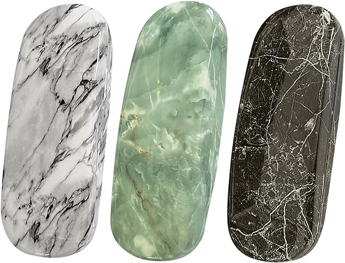 HSYMQ 3PCS Glasses Case, Eyeglasses Case Hard Shell, Reading Hard Glasses Cases for Women Men