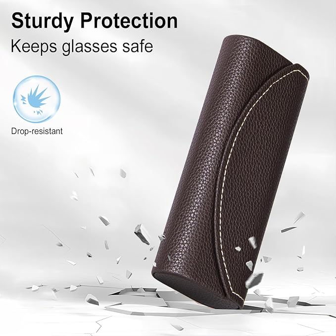 RayLove Ultimate Glasses Case Kit, Hard Shell Sunglasses and Eyeglass Case with Cleaning Cloth, Screwdriver, Ear Hooks