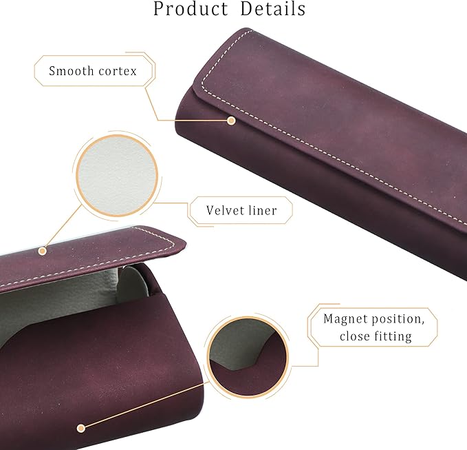 LifeArt Eyeglass Case Hard Shell, Portable Sunglass Case for Women and Men, fashionable PU Leather Eyeglass Case, Lightweight