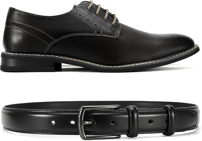 CHAOREN Mens Belts Leather for Gift Men - 1.25" Mens Dress Belts Casual for Jeans Shoes
