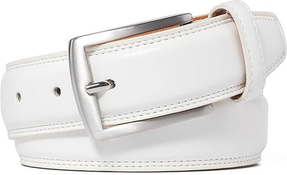 Fabio Valenti Genuine Leather Dress Belts For Men - Mens Belt For Suits, Jeans, Uniform With Single Prong Buckle