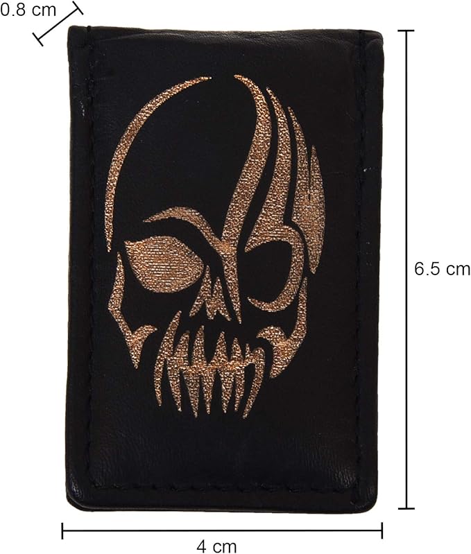 LB LEATHERBOSS Men's New Leather Strong Magnetic Money Clip
