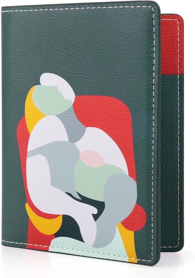 Lychii RFID-blocking Passport Cover, Ultra Slim PU Leather Passport Holder for Travel, Slots for Cards, 5.7" x 4.1"
