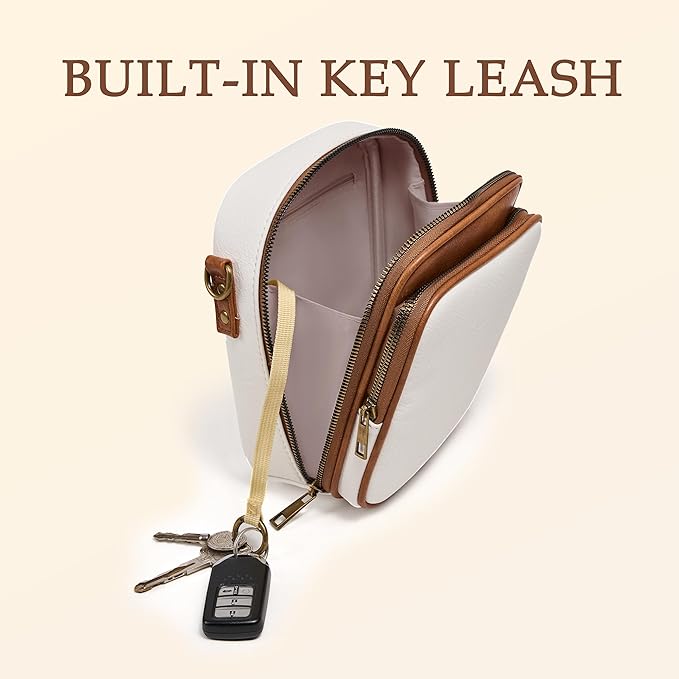 Small Messenger Bag Vegan Leather Crossbody Bag for Women Men, Vintage Cross Body Shoulder Purse with Card Slots