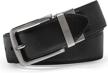 Steve Madden Men's Reversible Men's Dress Casual Every Day Leather Belt