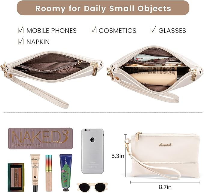 LOVEVOOK Laptop Bag for Women 15.6 Inch Tote Work Professional Leather Computer Briefcase Waterproof Handbag Shoulder Large Capacity Business Teacher Office Crossbody Purse, 206# Beige White