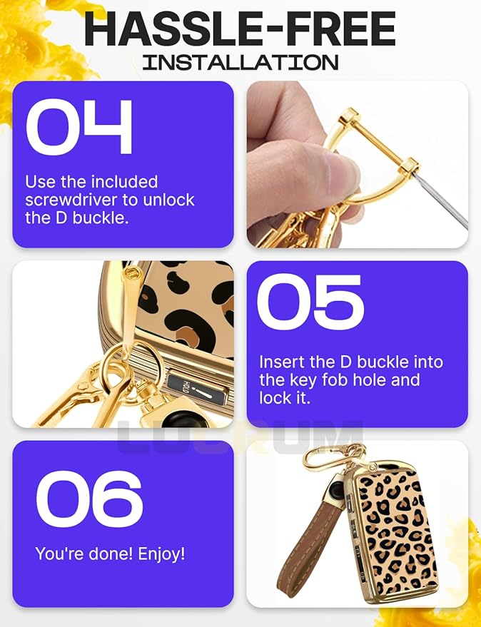 Lucrum Compatible with Mazda Key Fob Cover & Leather Keychain - TPU Case for 3, 6, CX-5 CX-9 CX-30 CX-50 CX-70 (2019-2025)