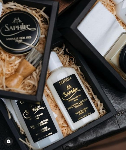 Saphir Medaille d'Or Leather Lotion – Protects & Nourishes Apparel, Bags, Furniture