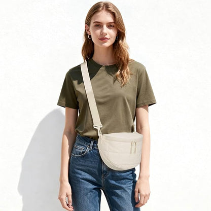 KKXIU Crossbody Sling Bag for Women Trendy Fanny Pack Vegan Leather Chest Bag | Trendy