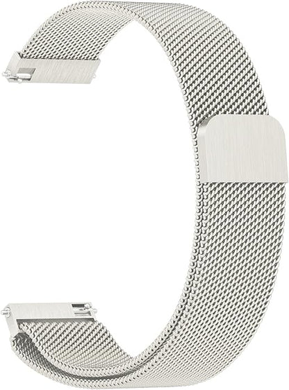 Vanjua 18mm 19mm 20mm 22mm Watch Band Quick Release Replacement Wristbands, Stainless Steel Metal Mesh Loop Adjustable Magnetic Replacement Straps Bands for Men Women