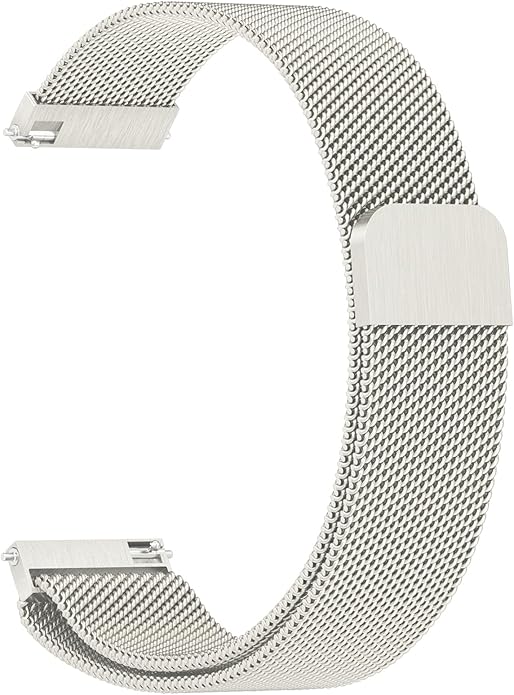 Vanjua 18mm 19mm 20mm 22mm Watch Band Quick Release Replacement Wristbands, Stainless Steel Metal Mesh Loop Adjustable Magnetic Replacement Straps Bands for Men Women